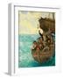 Captain Bligh and the Few Being Cast Adrift-Kenneth John Petts-Framed Giclee Print