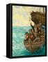 Captain Bligh and the Few Being Cast Adrift-Kenneth John Petts-Framed Stretched Canvas