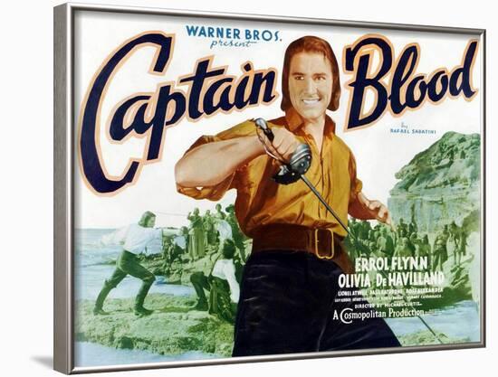 Captain Blood, 1935-null-Framed Art Print