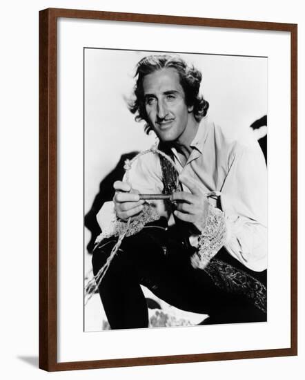 Captain Blood, Basil Rathbone, 1935-null-Framed Photo