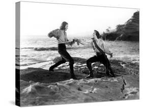 Captain Blood, Errol Flynn, Basil Rathbone, 1935-null-Stretched Canvas