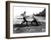 Captain Blood, Errol Flynn, Basil Rathbone, 1935-null-Framed Photo