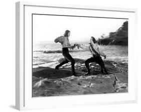 Captain Blood, Errol Flynn, Basil Rathbone, 1935-null-Framed Photo