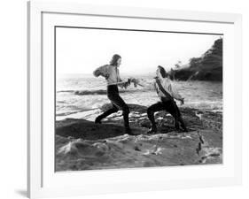 Captain Blood, Errol Flynn, Basil Rathbone, 1935-null-Framed Photo