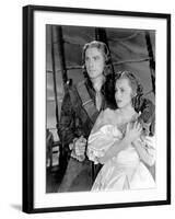 Captain Blood, Errol Flynn, Olivia De Havilland, 1935-null-Framed Photo