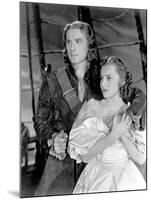 Captain Blood, Errol Flynn, Olivia De Havilland, 1935-null-Mounted Photo