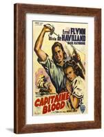 Captain Blood, German Movie Poster, 1935-null-Framed Art Print