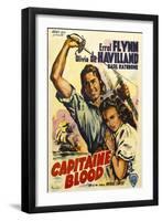 Captain Blood, German Movie Poster, 1935-null-Framed Art Print