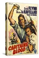 Captain Blood, German Movie Poster, 1935-null-Stretched Canvas