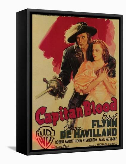 Captain Blood, Italian Movie Poster, 1935-null-Framed Stretched Canvas