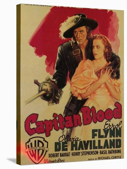 Captain Blood, Italian Movie Poster, 1935-null-Stretched Canvas