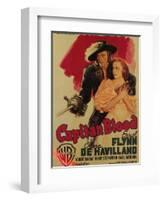 Captain Blood, Italian Movie Poster, 1935-null-Framed Art Print