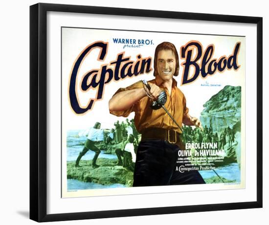 Captain Blood - Lobby Card Reproduction-null-Framed Photo