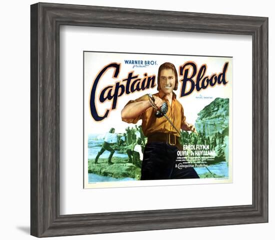 Captain Blood - Lobby Card Reproduction-null-Framed Photo