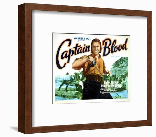 Captain Blood - Lobby Card Reproduction-null-Framed Photo