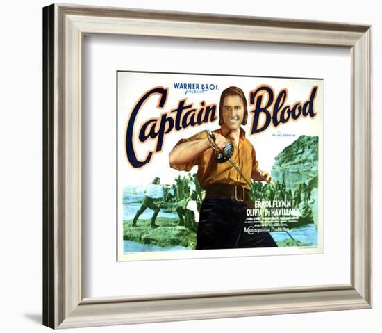 Captain Blood - Lobby Card Reproduction-null-Framed Photo