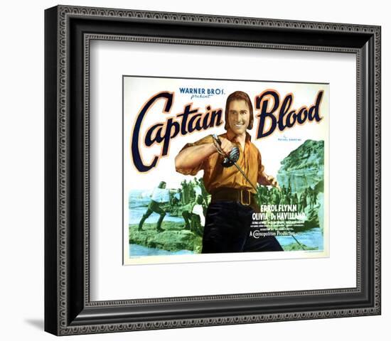 Captain Blood - Lobby Card Reproduction-null-Framed Photo