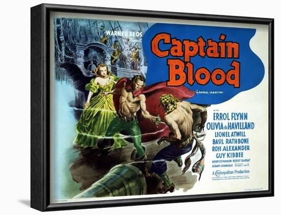 Captain Blood - Lobby Card Reproduction-null-Framed Photo