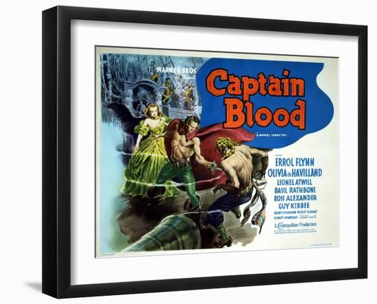 Captain Blood - Lobby Card Reproduction-null-Framed Photo