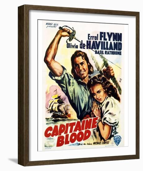 Captain Blood - Movie Poster Reproduction-null-Framed Photo