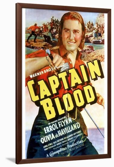 Captain Blood - Movie Poster Reproduction-null-Framed Photo