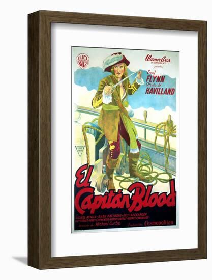 Captain Blood - Movie Poster Reproduction-null-Framed Photo