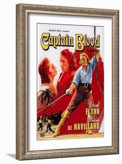 Captain Blood, Swedish Movie Poster, 1935-null-Framed Art Print