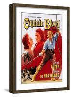 Captain Blood, Swedish Movie Poster, 1935-null-Framed Art Print