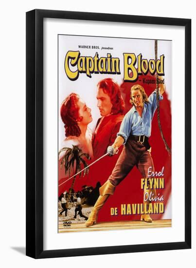 Captain Blood, Swedish Movie Poster, 1935-null-Framed Art Print