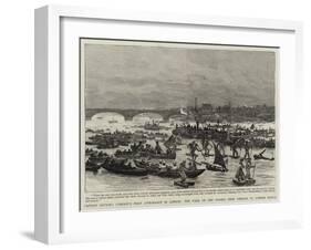 Captain Boyton's Company's First Appearance in London-null-Framed Giclee Print