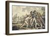 Captain Burney Discovering His Murdered Shipmates', from the Voyages of Captain Cook-Isaac Robert Cruikshank-Framed Giclee Print