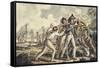 Captain Burney Discovering His Murdered Shipmates', from the Voyages of Captain Cook-Isaac Robert Cruikshank-Framed Stretched Canvas