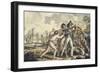 Captain Burney Discovering His Murdered Shipmates, Illustration from 'The Voyages of Captain Cook'-Isaac Robert Cruikshank-Framed Giclee Print