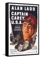 Captain Carey, U.S.A., Wanda Hendrix, Alan Ladd, 1950-null-Framed Stretched Canvas