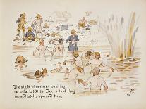 'The Sight of Our Men Washing So Infuriated the Boers that They Immediately Opened Fire', from 'The-Captain Clive Dixon-Giclee Print