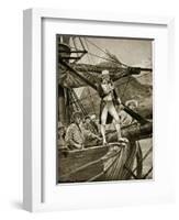 Captain Cook Approaching New Zealand-Richard Caton Woodville II-Framed Giclee Print