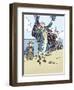 'Captain Cook Landing in Australia', 1912-Charles Robinson-Framed Giclee Print