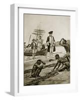 Captain Cook Landing in Tasmania, 1777-Richard Caton Woodville II-Framed Giclee Print