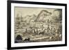 Captain Cook Landing 'N Owyhee', from the Voyages of Captain Cook-Isaac Robert Cruikshank-Framed Giclee Print