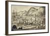 Captain Cook Landing 'N Owyhee', from the Voyages of Captain Cook-Isaac Robert Cruikshank-Framed Giclee Print