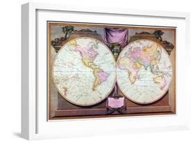 Captain Cook: Map, 1808-Laurie and Whittle-Framed Giclee Print