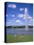 Captain Cook Memorial Fountain, Canberra, Australia-Ken Wilson-Stretched Canvas