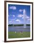 Captain Cook Memorial Fountain, Canberra, Australia-Ken Wilson-Framed Photographic Print