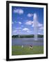 Captain Cook Memorial Fountain, Canberra, Australia-Ken Wilson-Framed Photographic Print