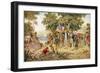 Captain Cook Takes Formal Possession of New South Wales-J.a. Gilfillan-Framed Art Print