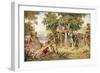 Captain Cook Takes Formal Possession of New South Wales-J.a. Gilfillan-Framed Art Print