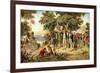 Captain Cook Taking Possession of New South Wales, 1770-null-Framed Giclee Print