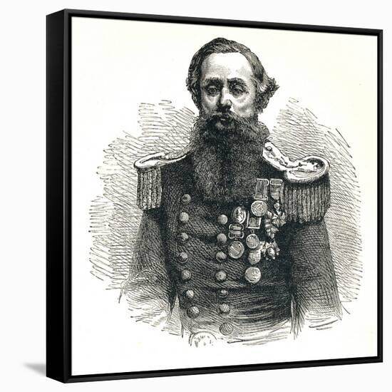 Captain Cowper Phipps Coles, (1819-1870), English Naval Captain and Inventor, 1893-null-Framed Stretched Canvas