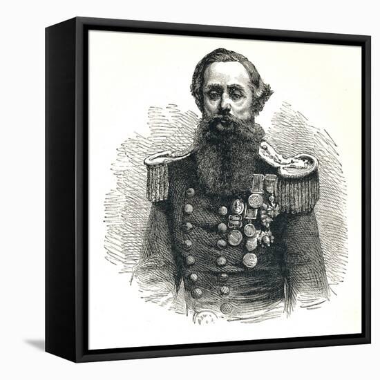 Captain Cowper Phipps Coles, (1819-1870), English Naval Captain and Inventor, 1893-null-Framed Stretched Canvas