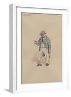 Captain Cuttle, c.1920s-Joseph Clayton Clarke-Framed Giclee Print